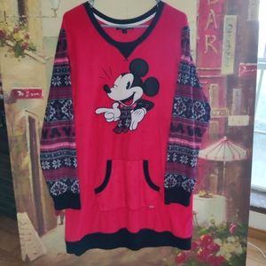 Disney Mickey mouse fleece sleep shirt